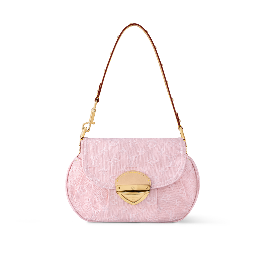 LOUIS VUITTON ピンク タンクトップ XS Louis Vuitton Pre-Owned 2003 Monogram Vernis Sullivan Horizontal